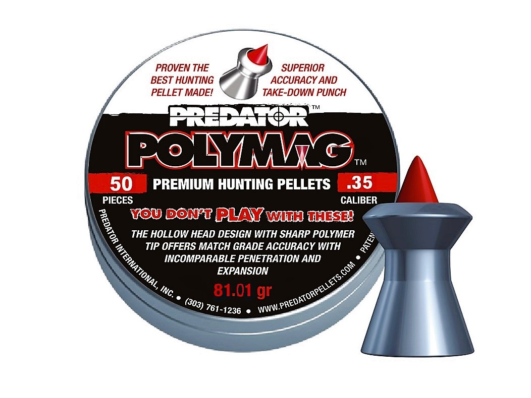 Predator Polymag 9mm Airgun Pellets tin of 50